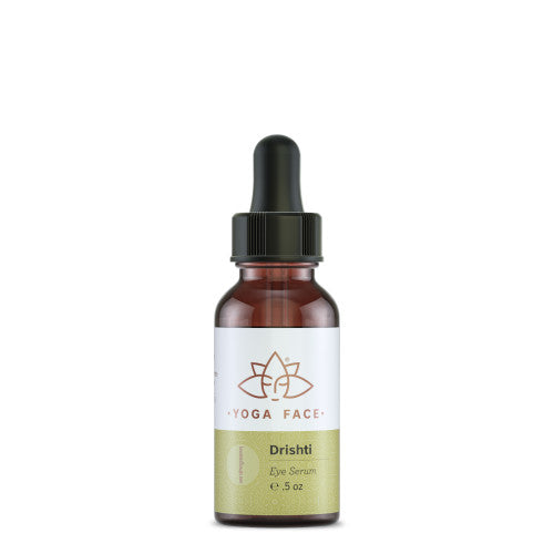 Drishti Eye Serum bottle for bright-looking eye area ritual by YogaFace