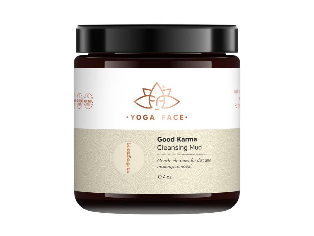 Good Karma Cleansing Mud clay facial cleanser with cardamom and sweet orange by YogaFace