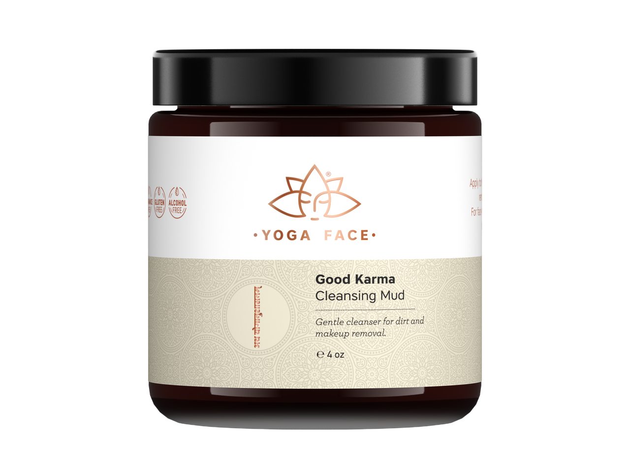 Good Karma Cleansing Mud clay facial cleanser with cardamom and sweet orange by YogaFace
