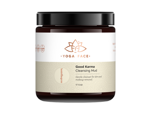Good Karma Cleansing Mud clay facial cleanser with cardamom and sweet orange by YogaFace