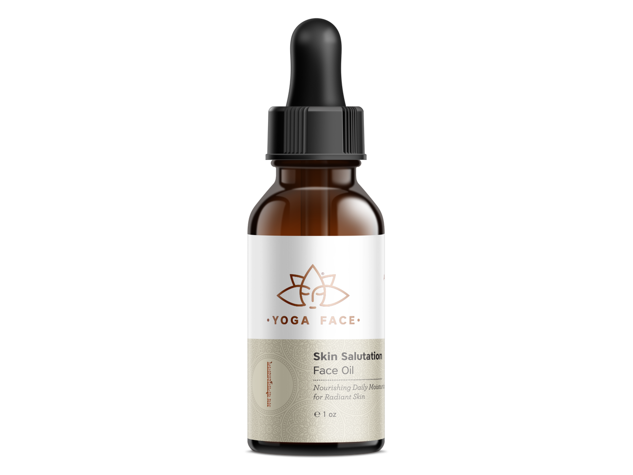 Skin Salutation Face Oil botanical facial oil with ashwagandha rose and sandalwood by YogaFace