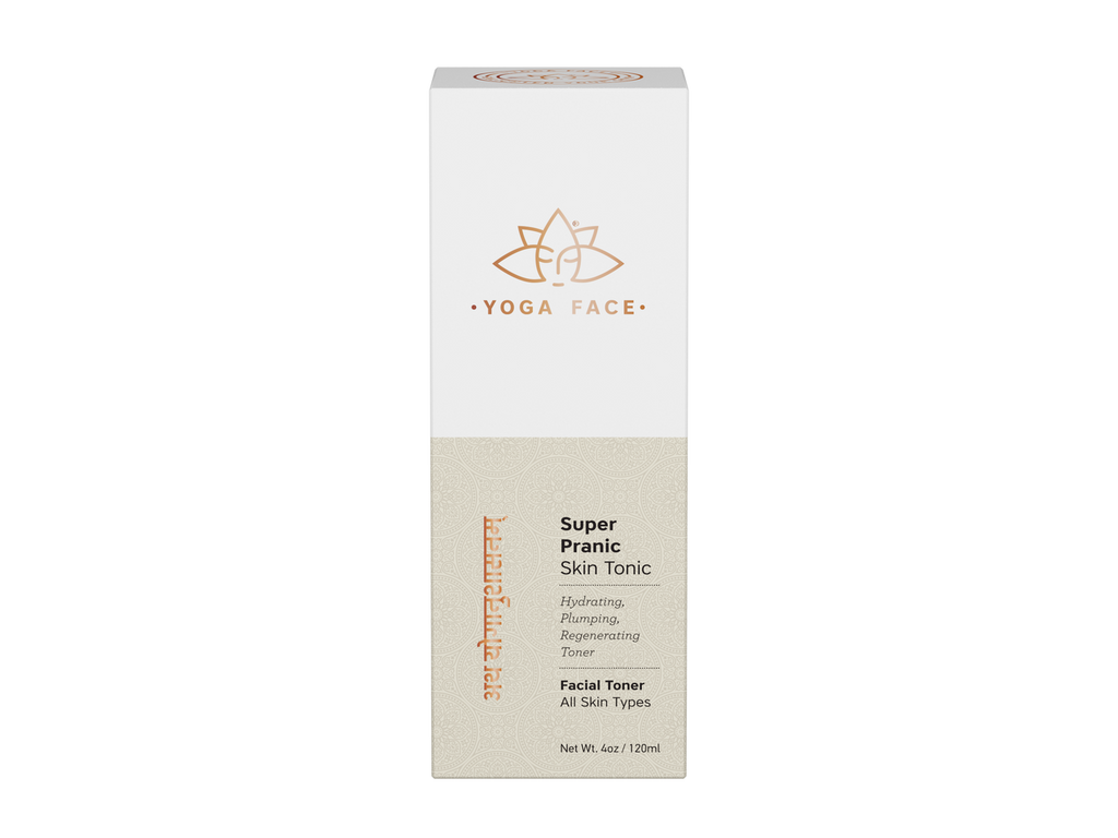 SuperPranic Skin Tonic product box for YogaFace botanical facial toner