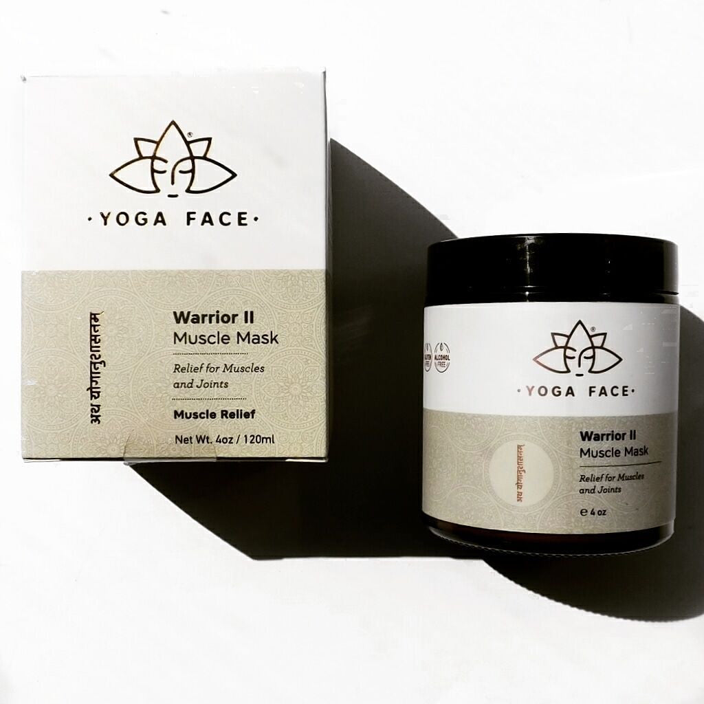 Warrior II Muscle Mask texture and jar by YogaFace